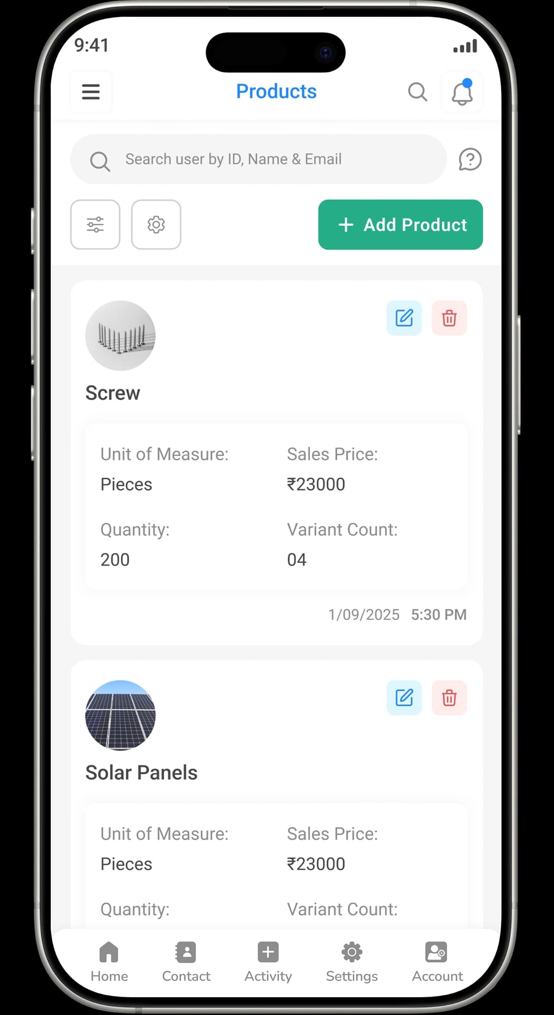 Start managing Inventory instantly